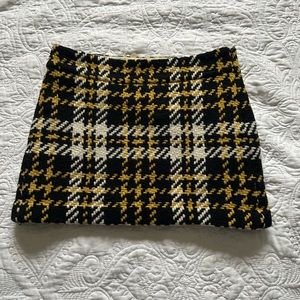 🐝J.Crew Houndstooth Mini Skirt🐝